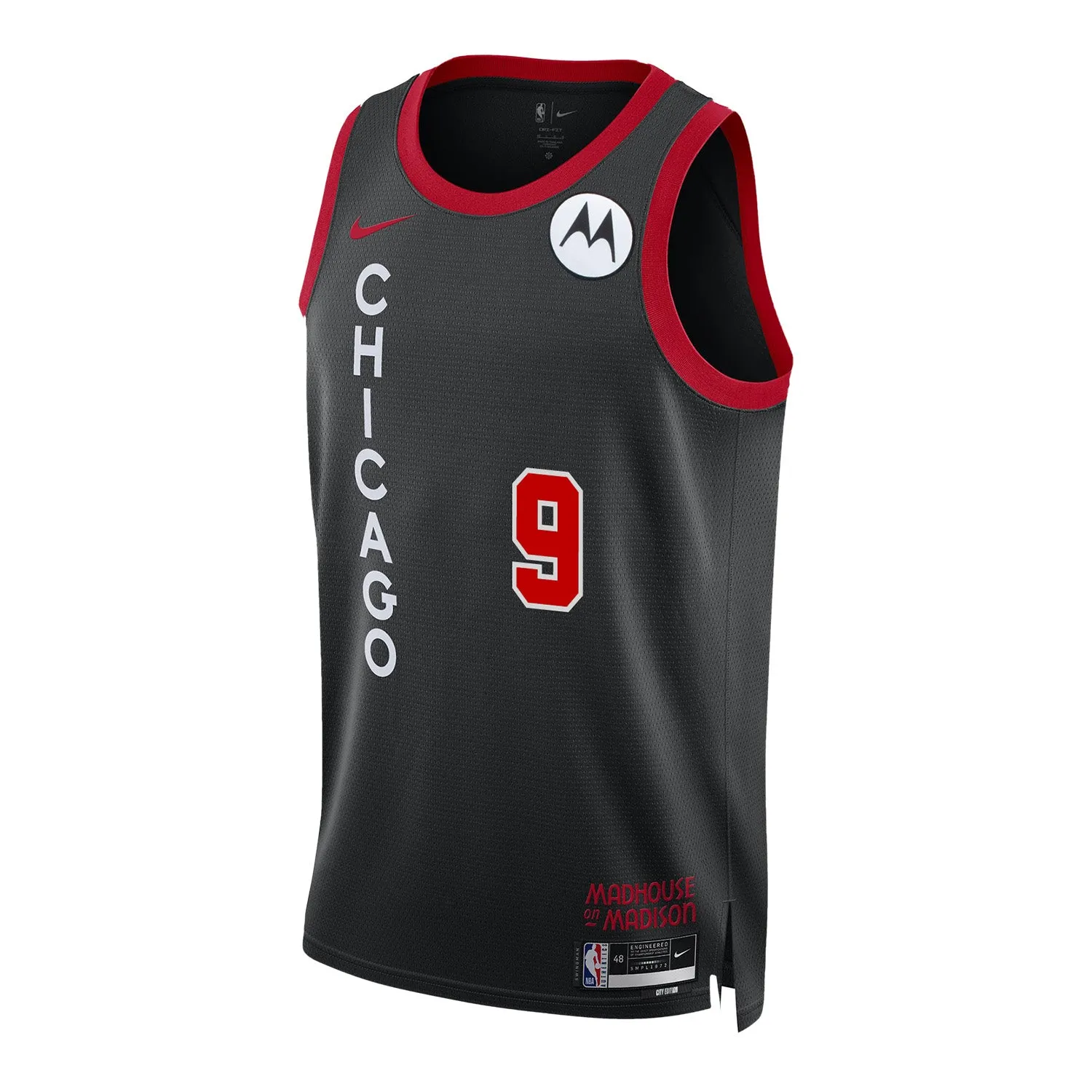 2023-24 CHICAGO BULLS NIKOLA VU?EVI? CITY EDITION YOUTH JERSEY Variable Density Knitting Layered Thermal Protection