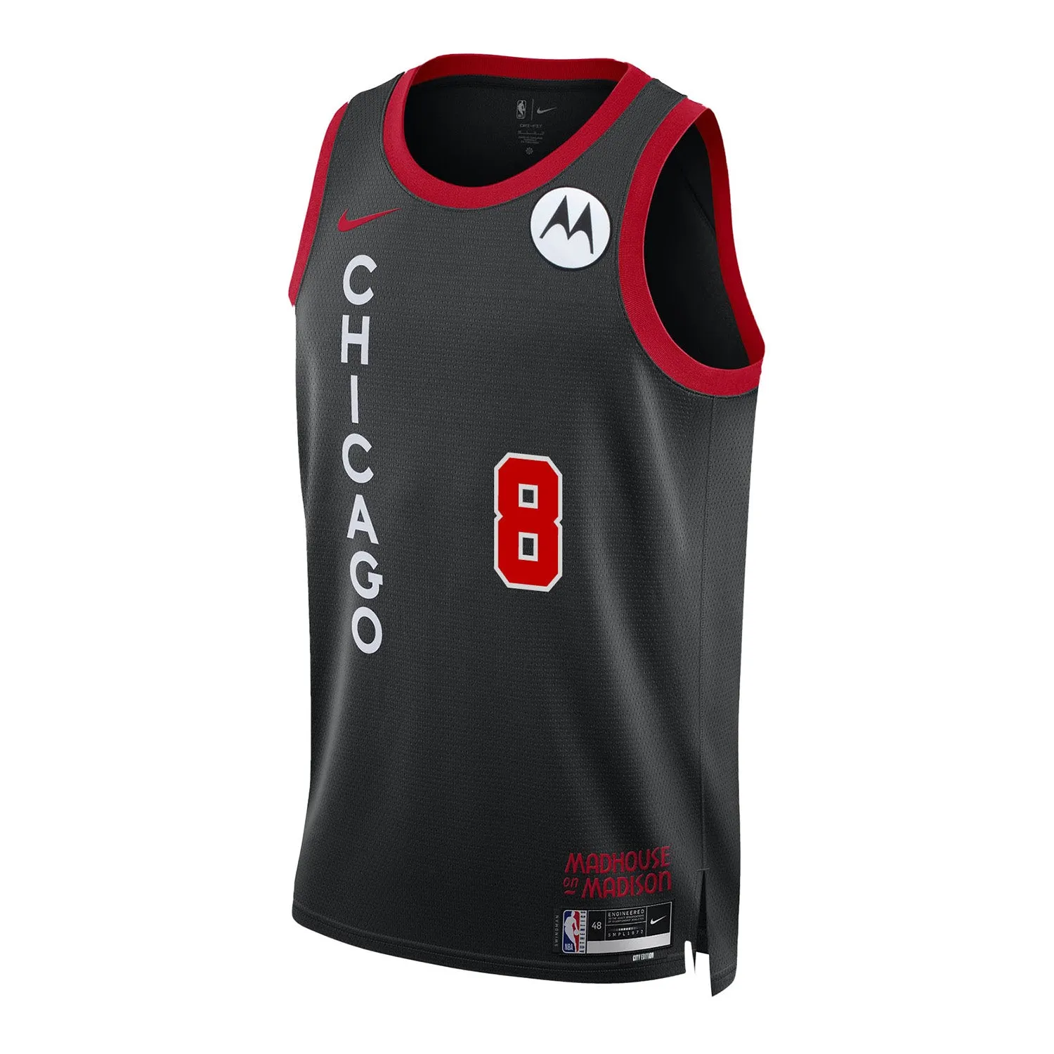 Comfortable Inner Lining Vapor Control Weave 2023-24 CHICAGO BULLS ZACH LAVINE CITY EDITION SWINGMAN JERSEY