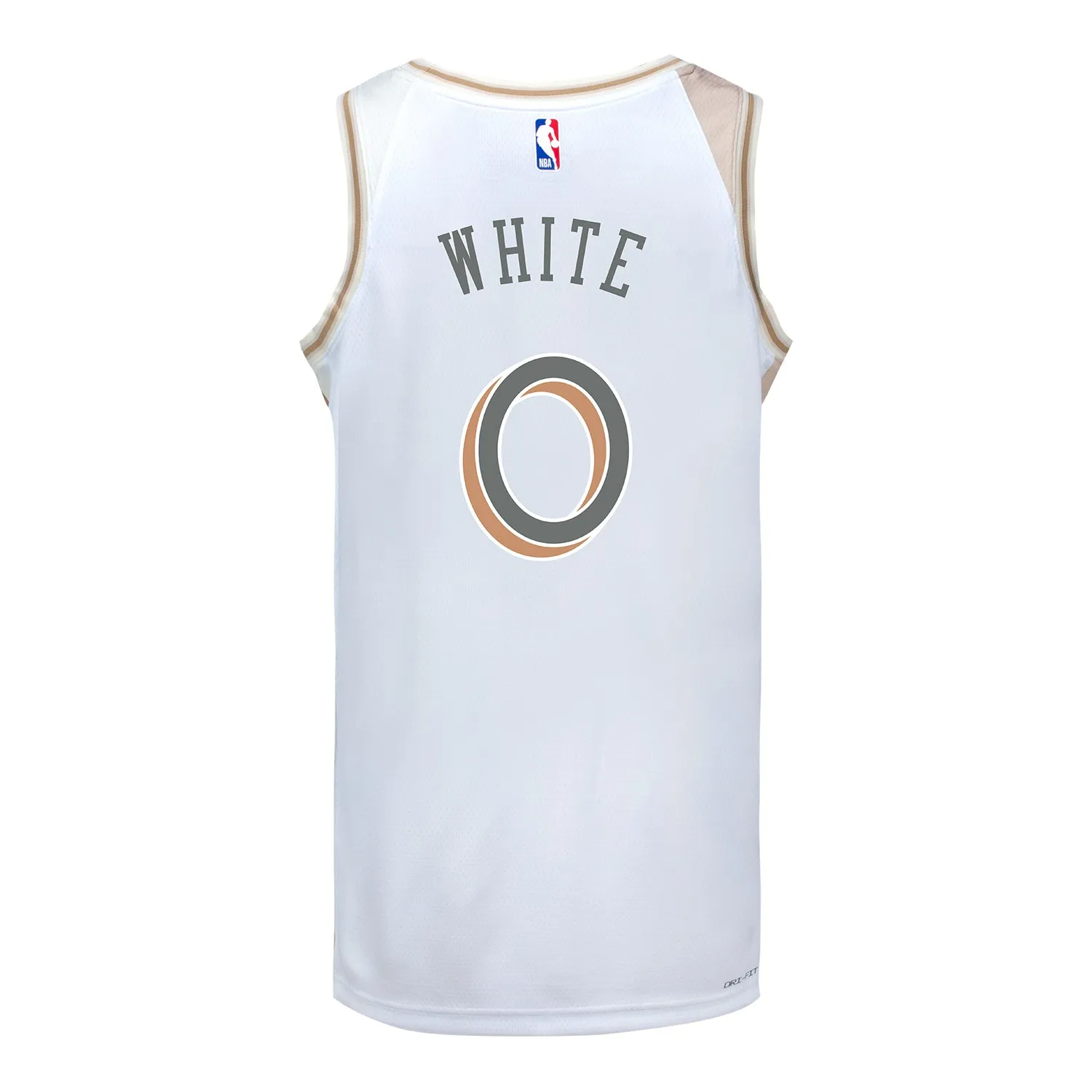 Fitted Look UV Protection Finish 2024-25 CHICAGO BULLS CITY EDITION COBY WHITE AUTHENTIC JERSEY