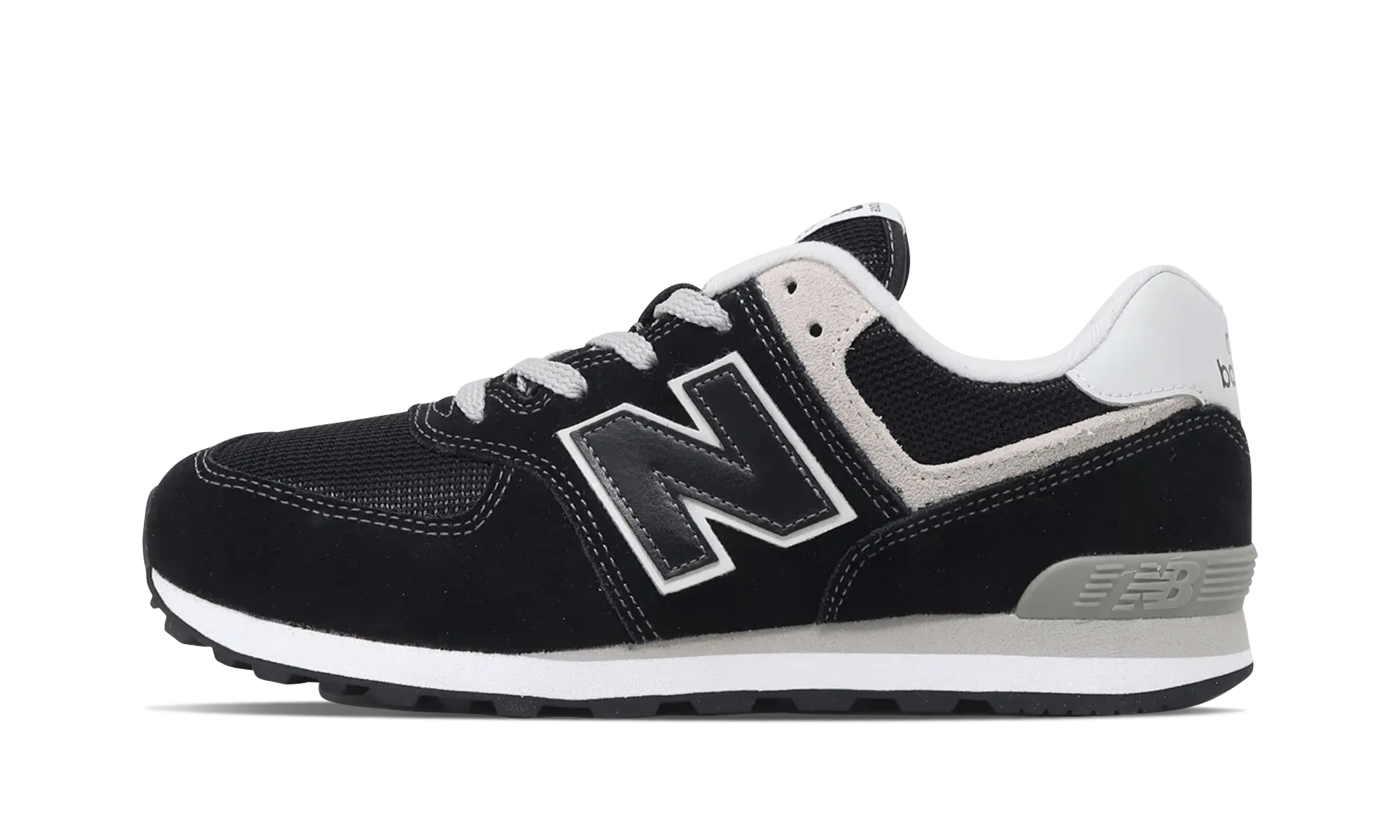 Run Free Recycled Rubber Composite 574 Core GS "Black Grey"