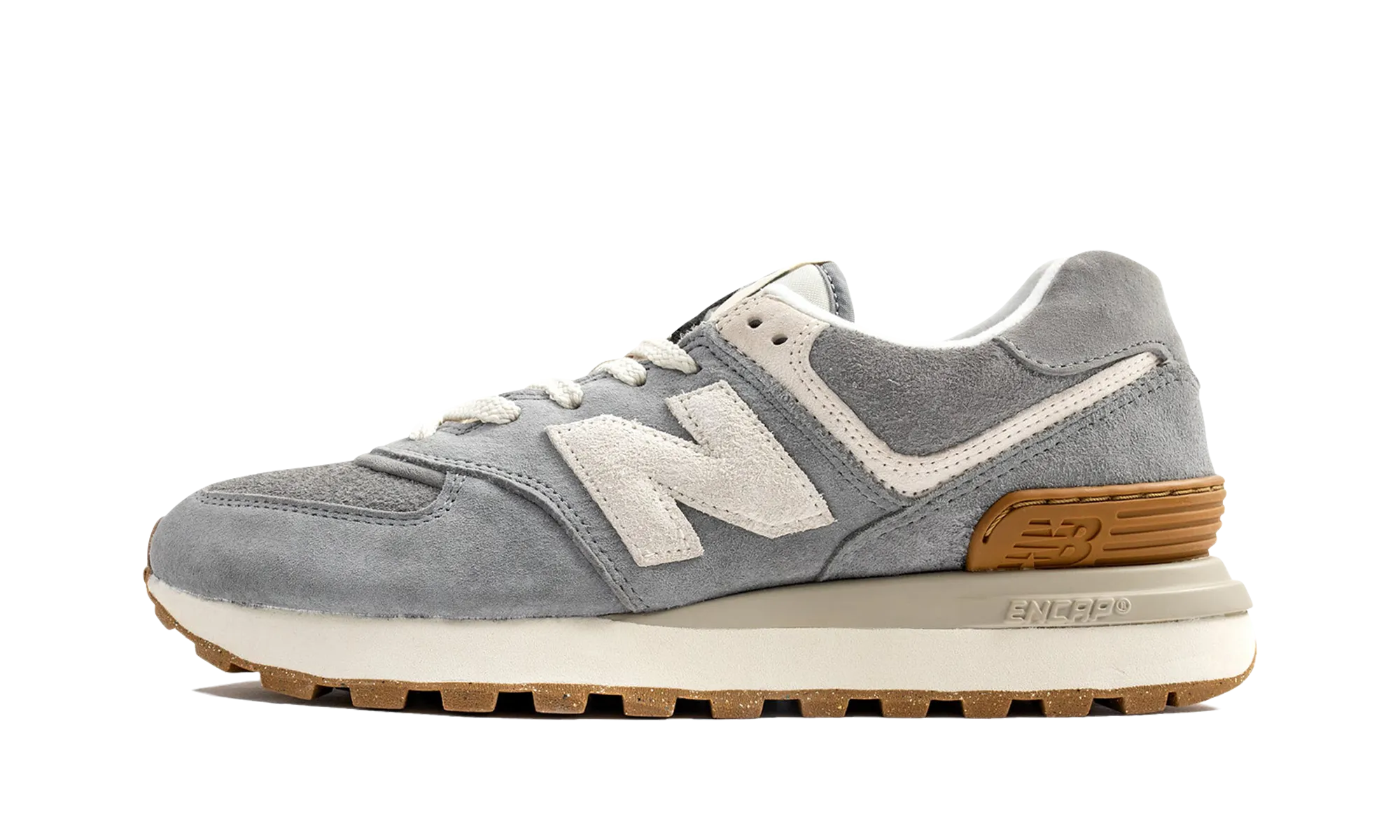 Leather Scandi Clean 574 Legacy "Stone Island Light Green"