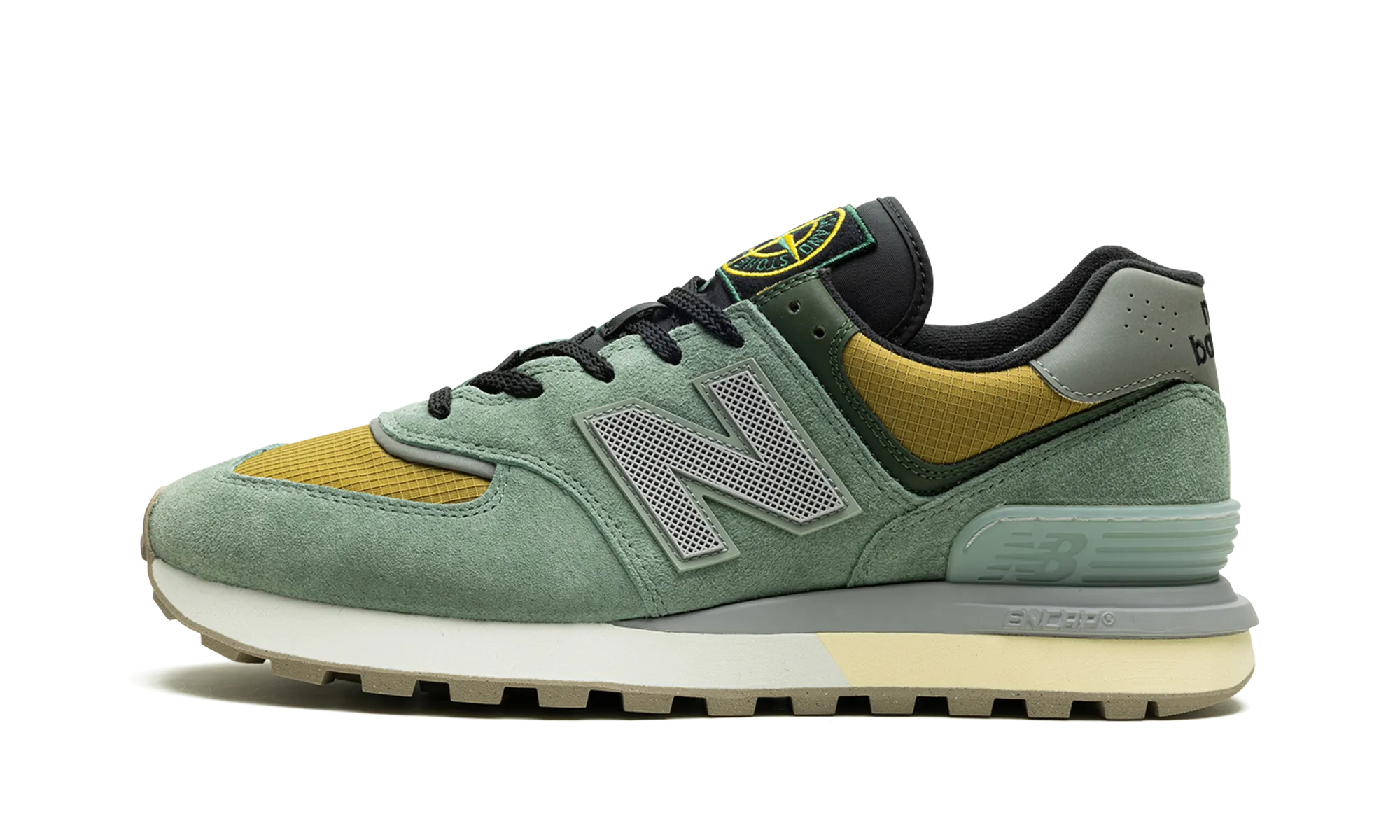 574 Legacy "Stone Island - Light Green" Foam Lining Trail Running Impact Resistance