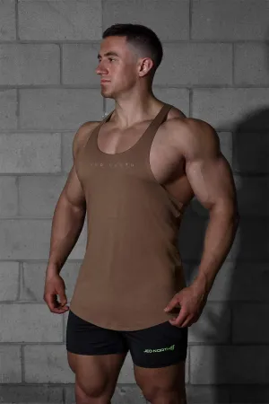 Classic Bodybuilding Racerback Stringer - Walnut Brown small - volume storage