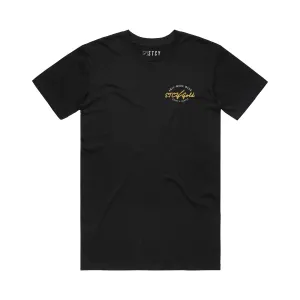 Easy Fit Stylish and Fun STCY GOLD TEE / BLACK