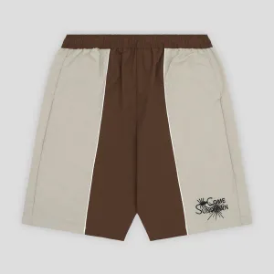 Come Sundown Entomology Shorts - Grey / Brown Flexible Stitching