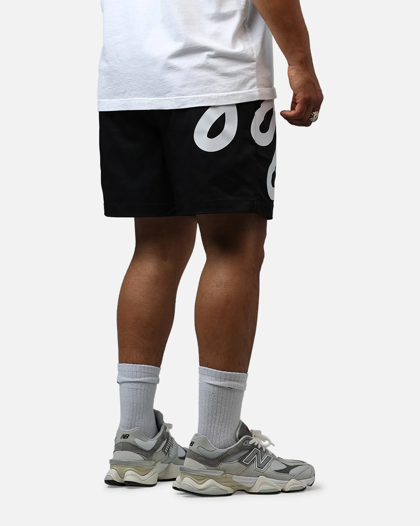 Malbon Menton Nylon Shorts Black Comfortable Shorts