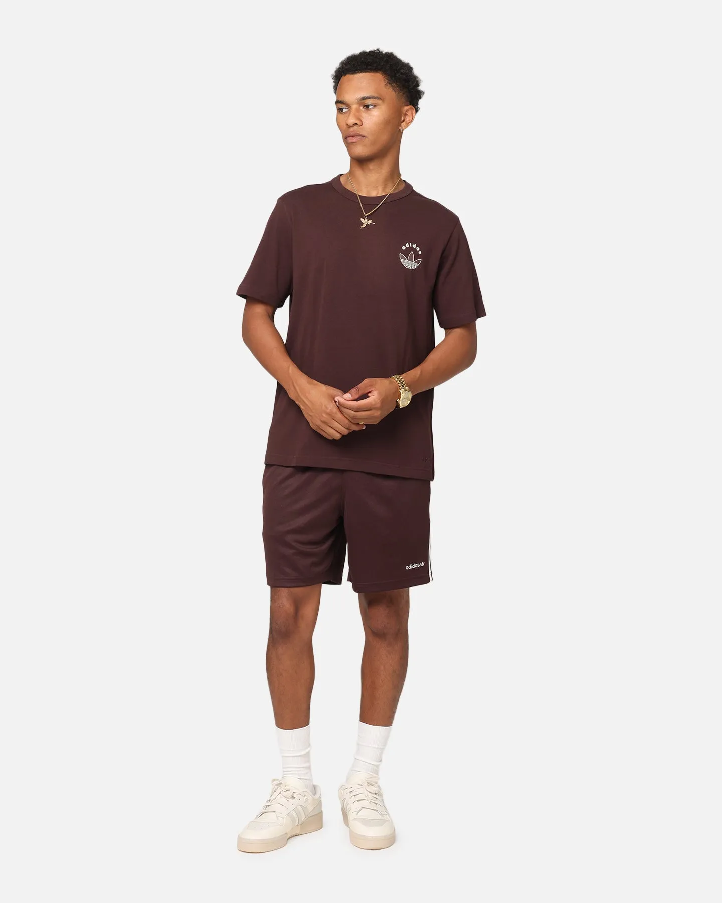 Stain Resistant Treatment Adidas Football Shorts Brown