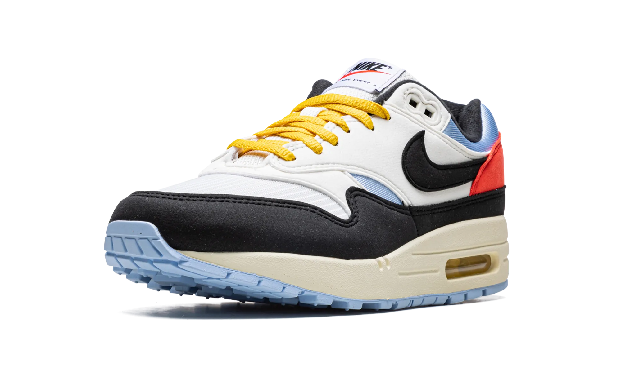 AIR MAX 1 MNS WMNS "Sail / Royal Tint" Lightweight Form Road Trip Anti Fatigue Footbed