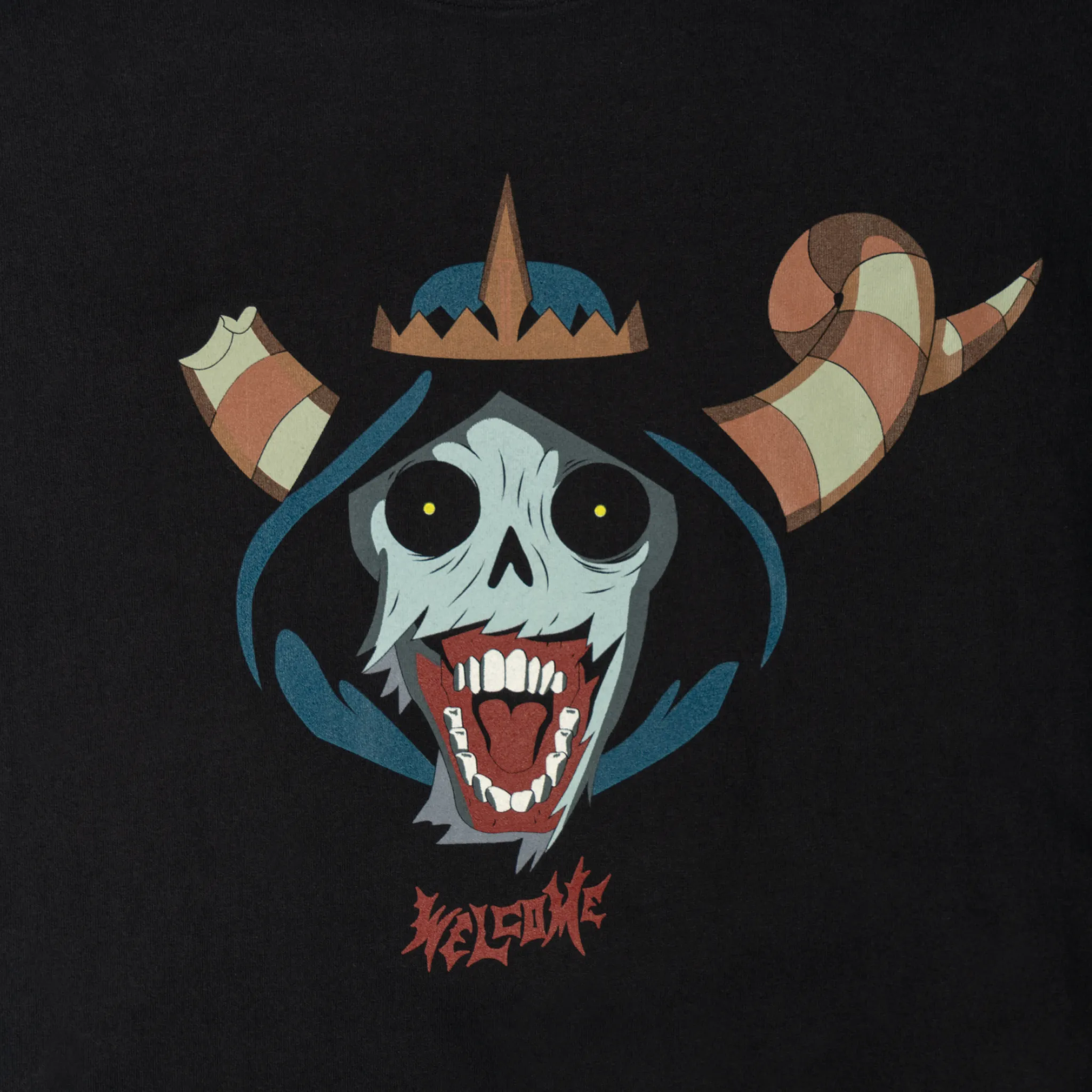 ADVENTURE TIME X WELCOME - The Lich Boxy Garment-Dyed Tee Autumn Wear Holiday Outfit Style