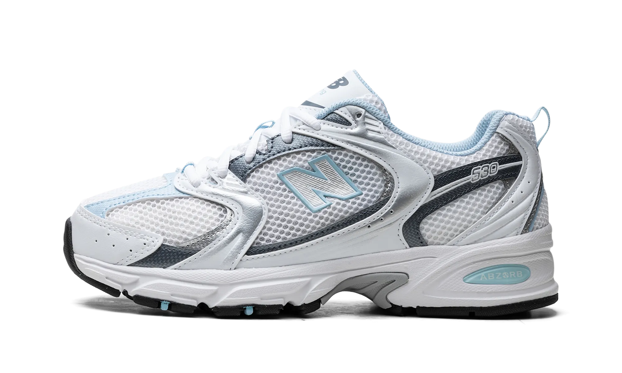 Impact Dispersing Heel Soft Edge 530 "White / Dark Arctic Grey / Light Chrome Blue"