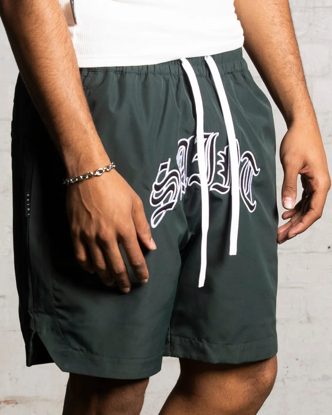 Saint Morta Lucius Basketball Shorts Stadium Green Stretch Layers Versatile Layering