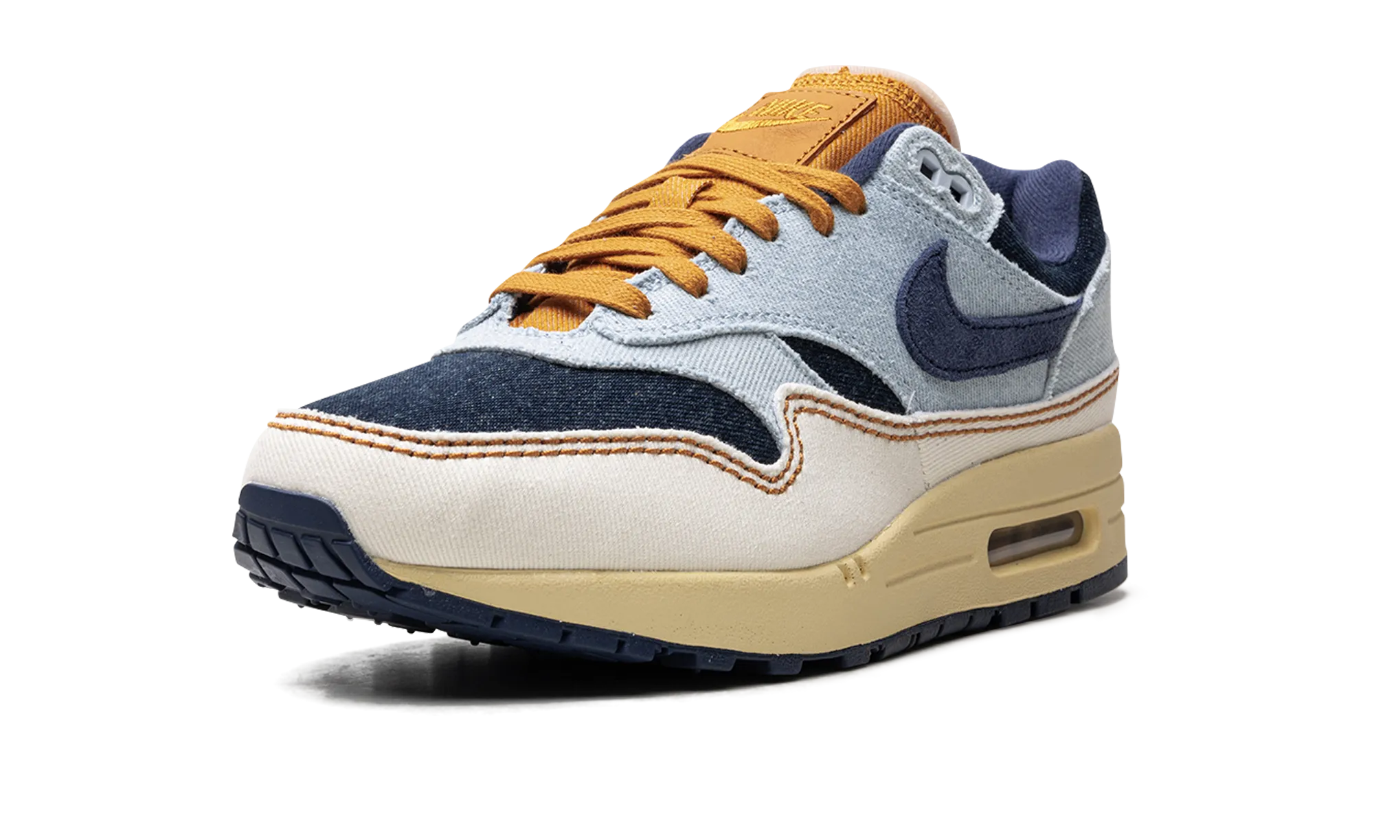 AIR MAX 1 '87 WMNS "AURA / MIDNIGHT NAVY / PALE IVORY" Lightweight Design Firm Ground