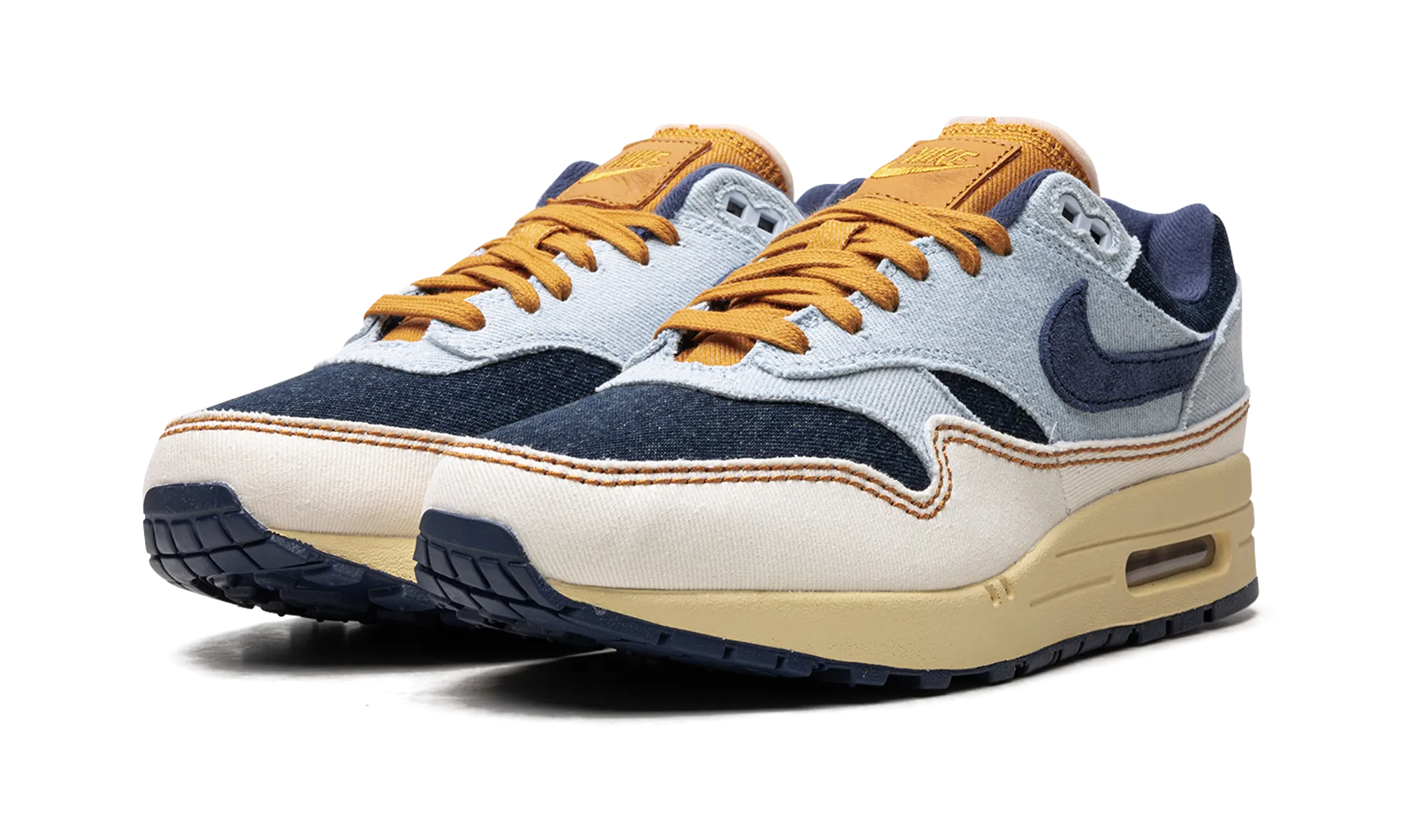 AIR MAX 1 '87 WMNS "AURA / MIDNIGHT NAVY / PALE IVORY" Flexible Rocker Sole Rapid pace