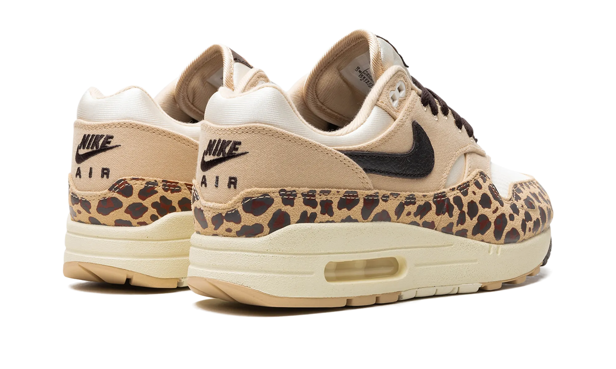 Air Max 1 '87 WMNS "Sesame Leopard" Toe box Gloss Finish