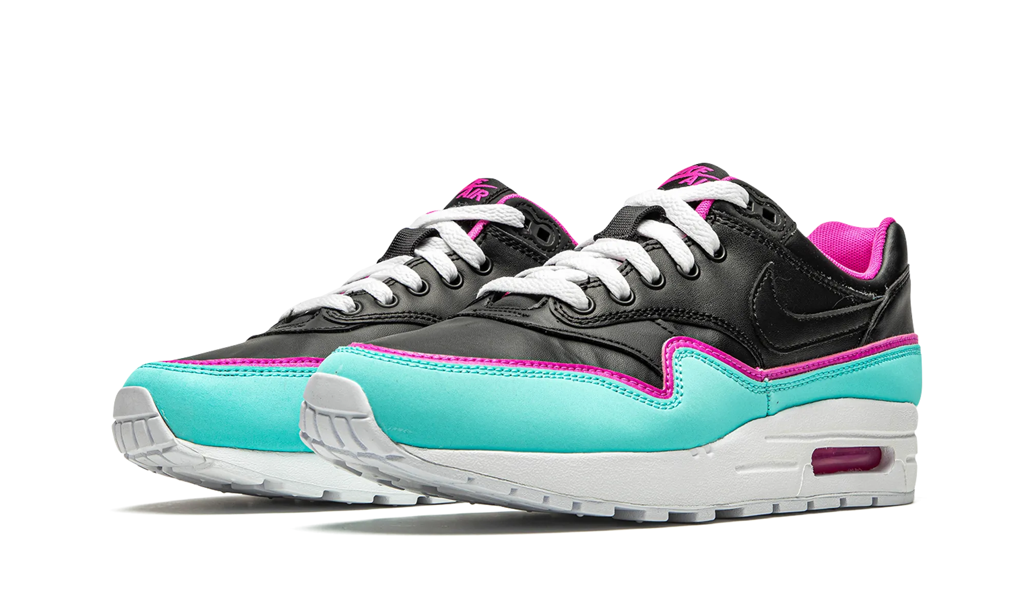 Air Max 1 DBL (GS) "Double Layered - Aqua Fuchsia" Anatomical Toe Shape
