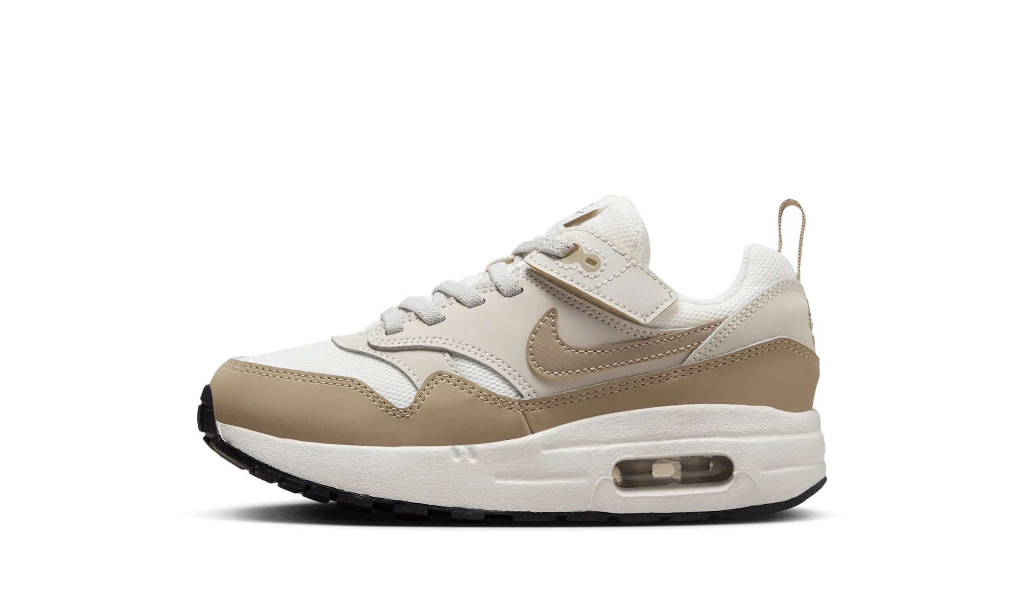 Buckle Fit Strong Step Air Max 1 EasyOn PS "Phantom Light Orewood Brown"