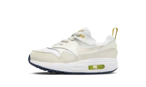 Air Max 1 EasyOn PS "White Bronzine Midnight Navy Light Orewood Brown" Stage Pop Muscle Aid