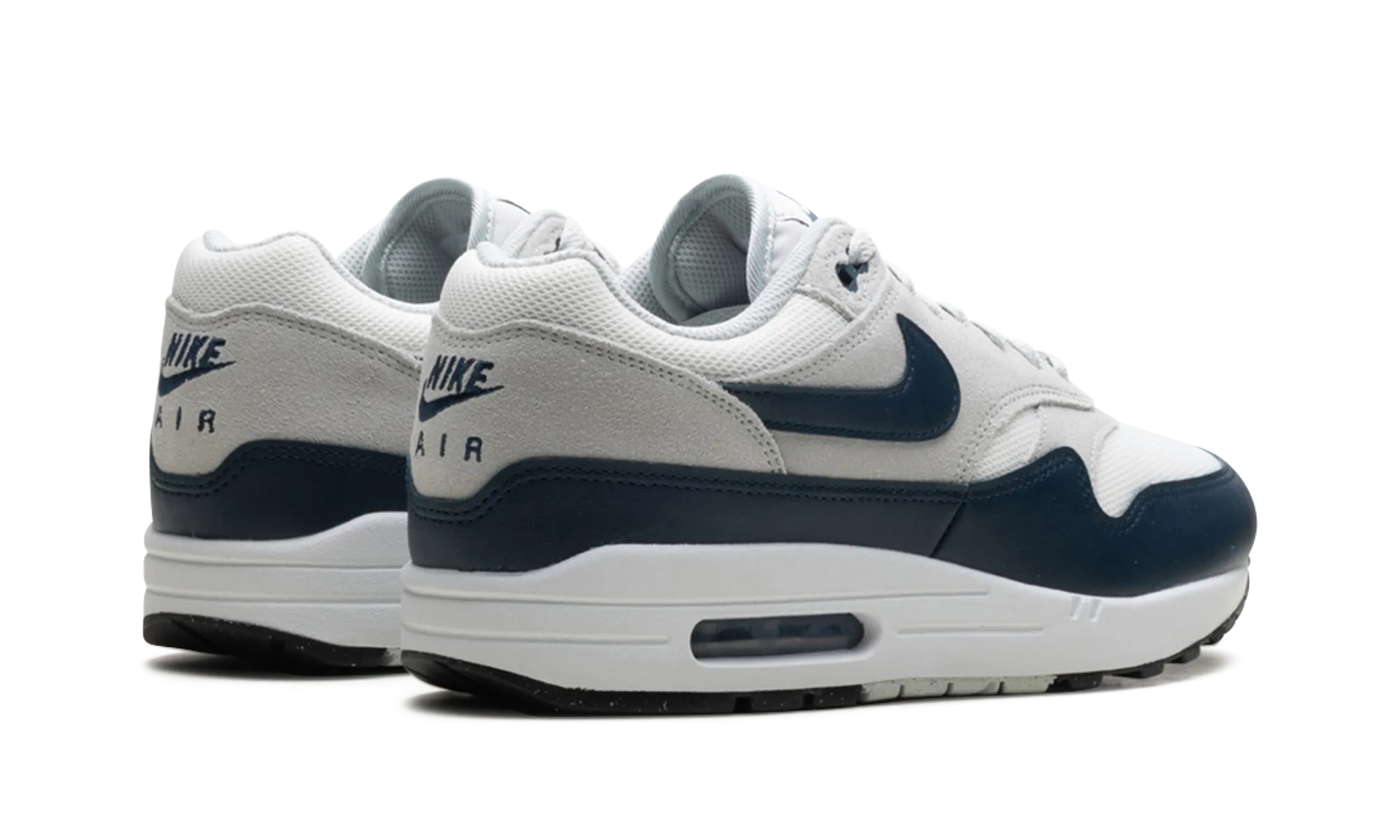 AIR MAX 1 ESSENTIAL "Summit White/Armory Navy-Light Silver" White Clean