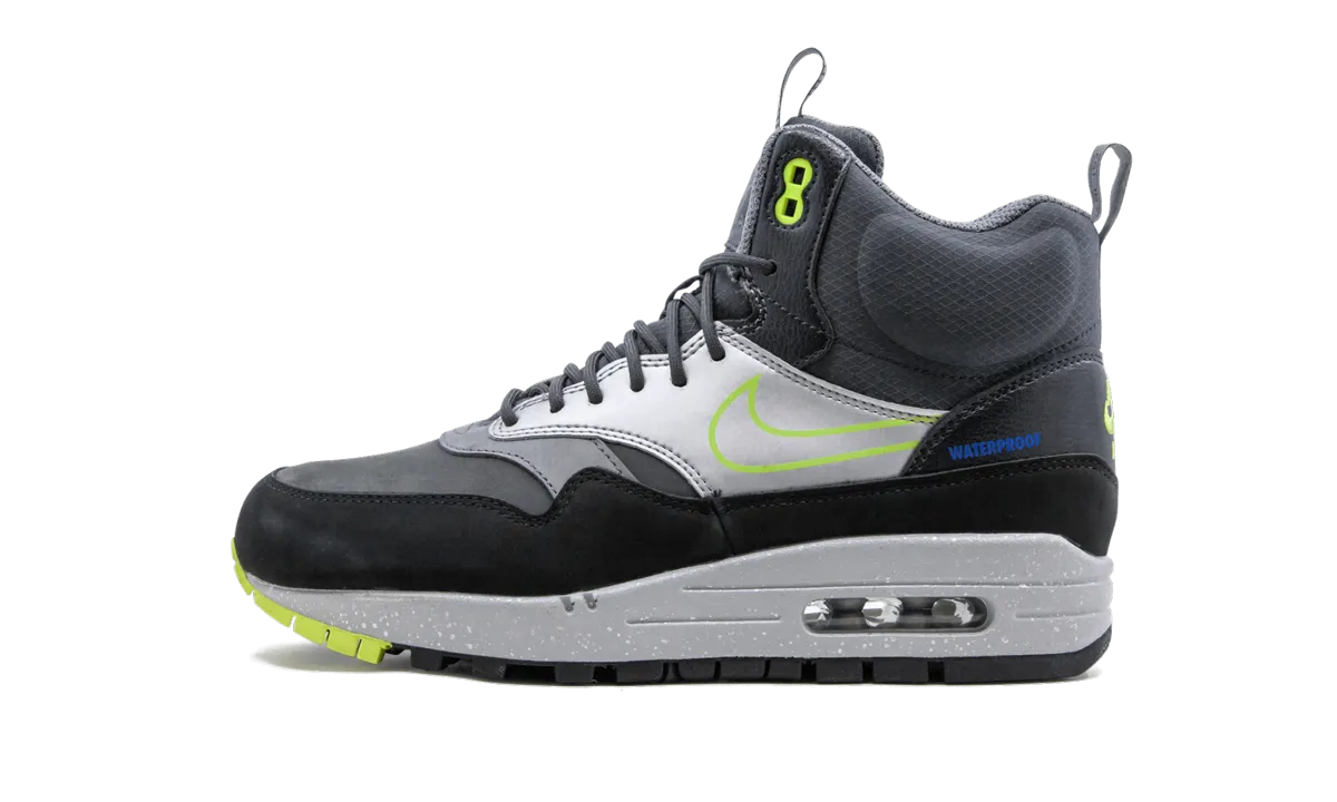 AIR MAX 1 MID SNKRBT P MNS WMNS "Black Volt" Cushioned Base Work Commute Classic Silhouette Design