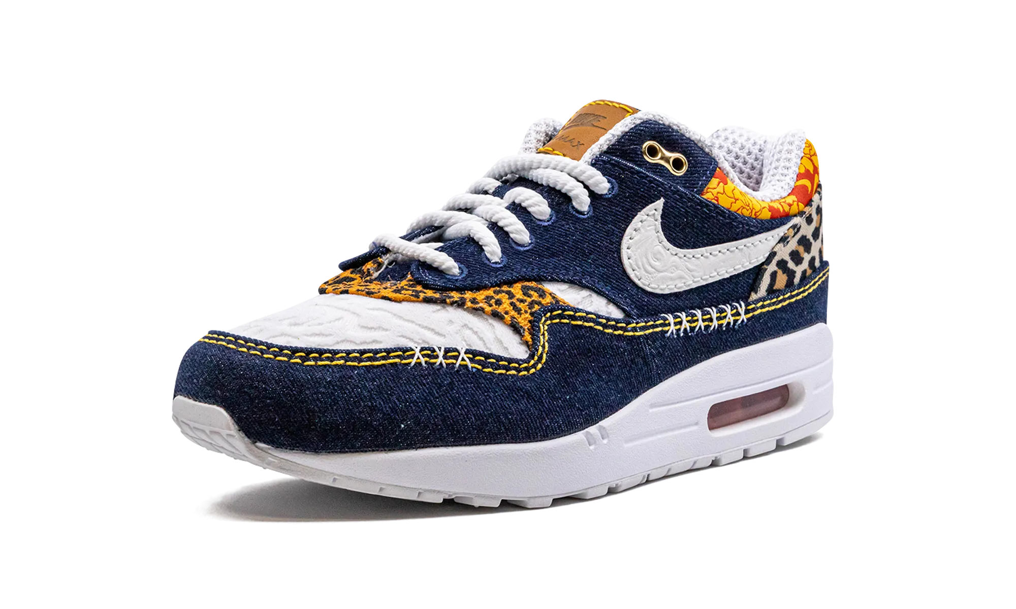 Slim Form Comfort Wedge Air Max 1 PRM "Denim Leopard"
