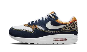 Sustainable Vegan Material Anatomical Toe Shape Air Max 1 PRM "Denim Leopard"