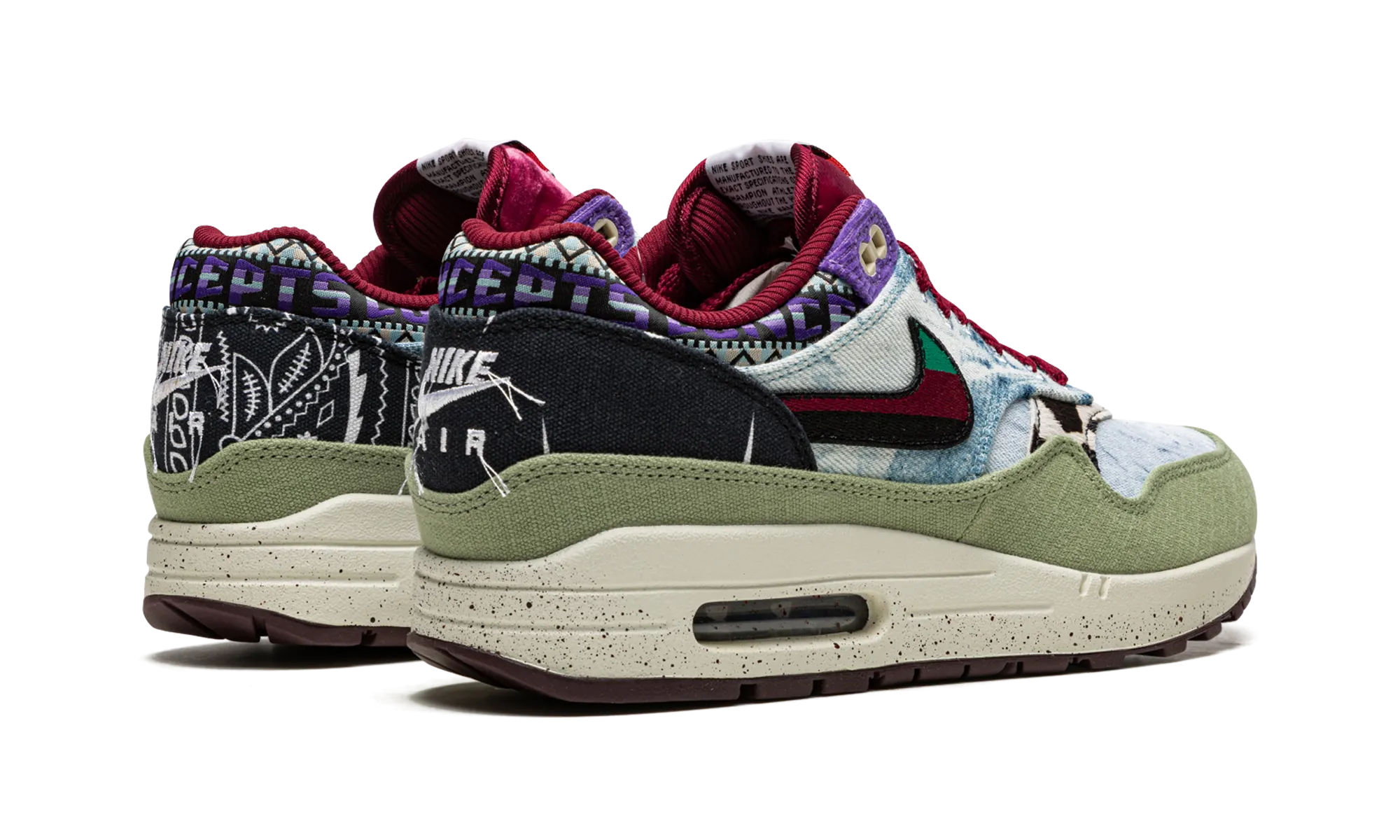 ventilation channels Air Max 1 "Concepts - Mellow"