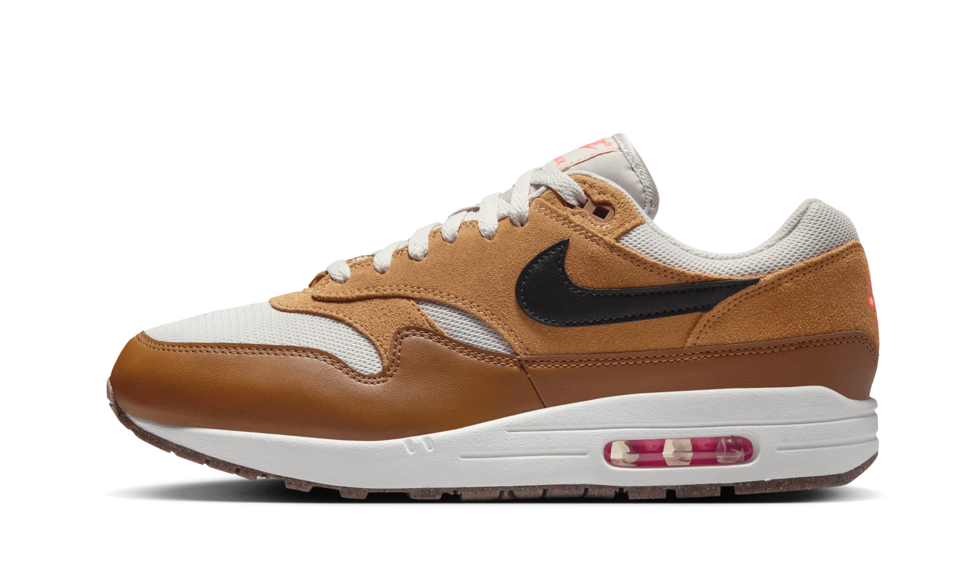 Air Max 1 "Essential Flax British Tan" Slip Resistant Traction Fitness Vibe