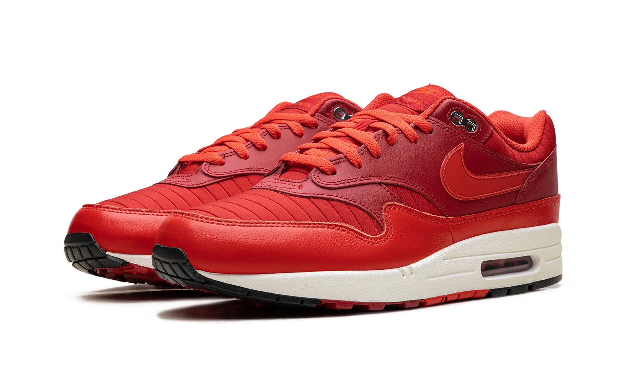 Feather Light Urban Stroll Leather Air Max 1 "Gym Red"