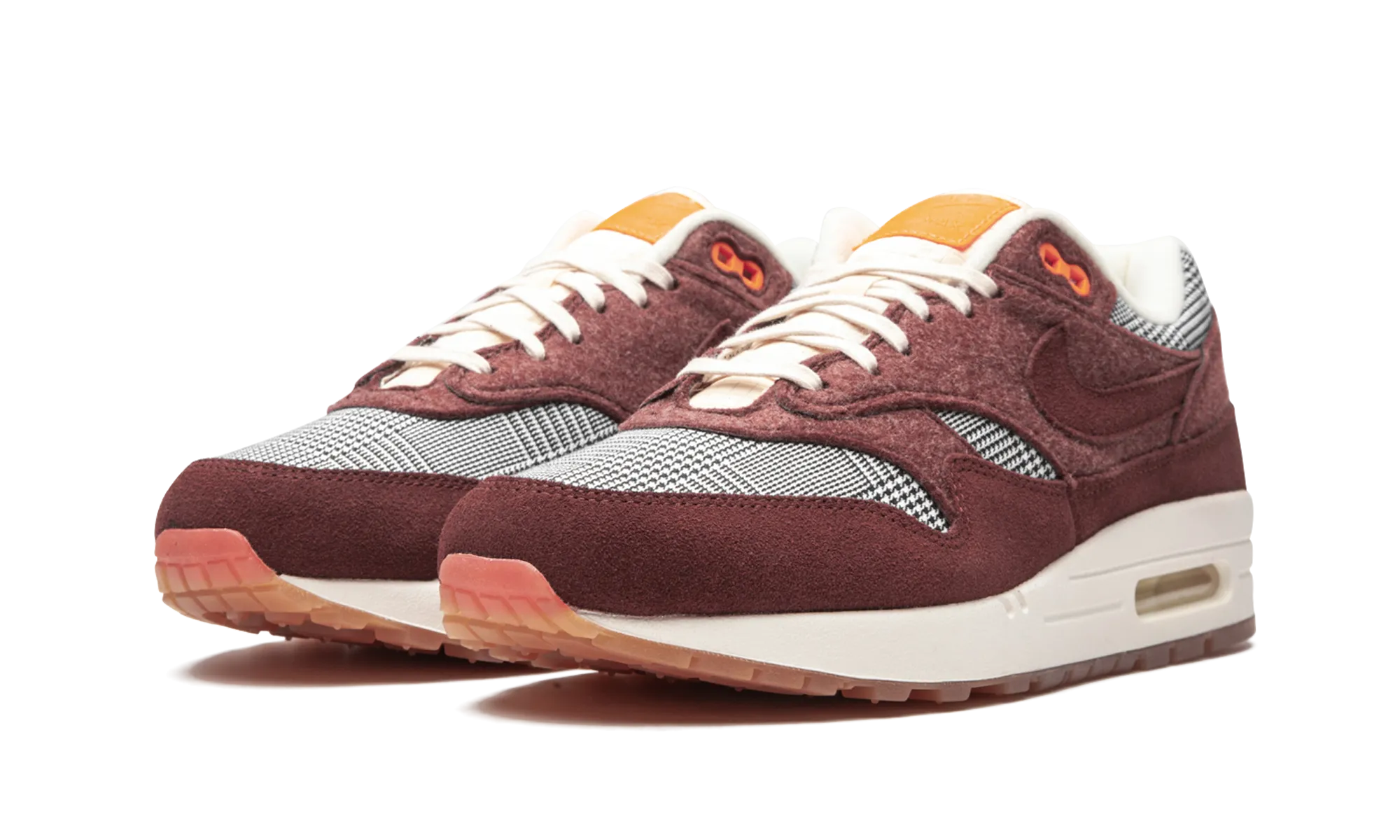 Long Lasting Outsole Durability Non Slip Office Workers Air Max 1 "Houndstooth"