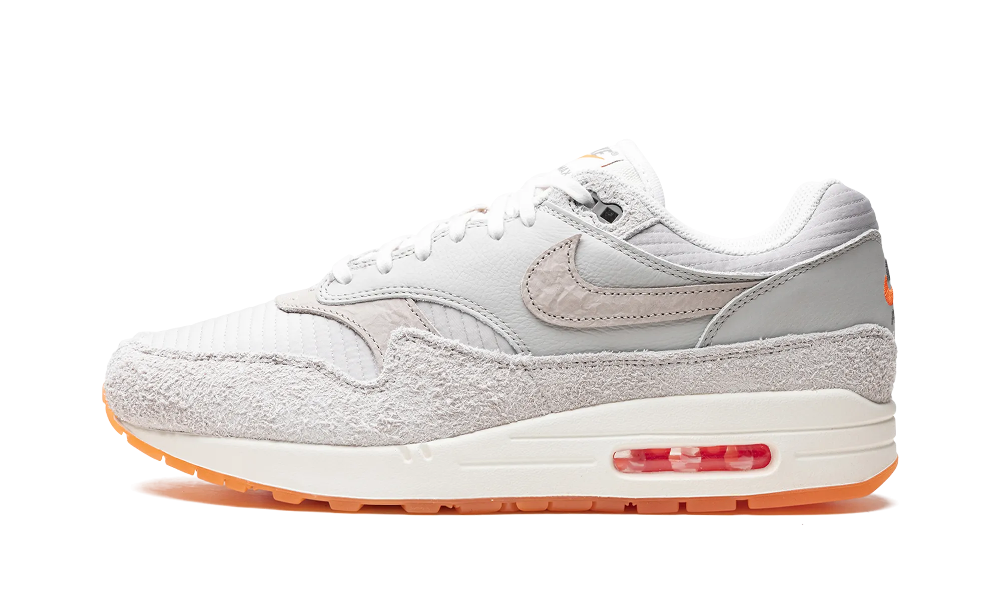 Air Max 1 "Light Iron Ore / Total Orange" Comfort footbed