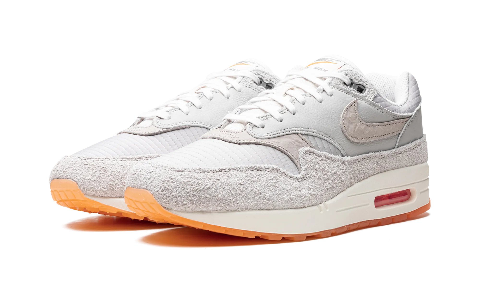 Air Max 1 "Light Iron Ore / Total Orange" Durable Build Training Mode