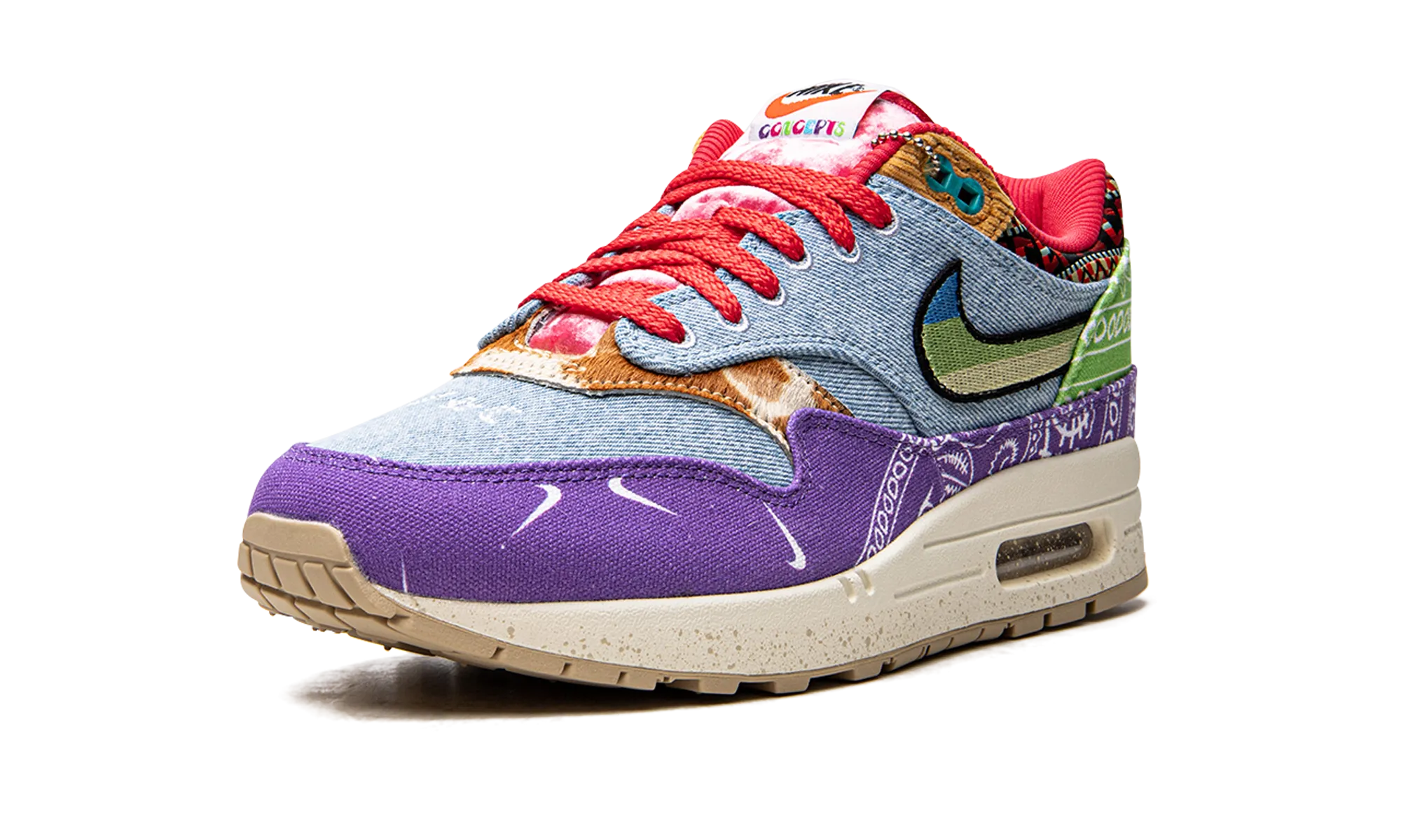 Seamless Fit Outdoor Explorers Rolling Motion Sole Air Max 1 SP "Concepts - Wild Violet - Special Box"