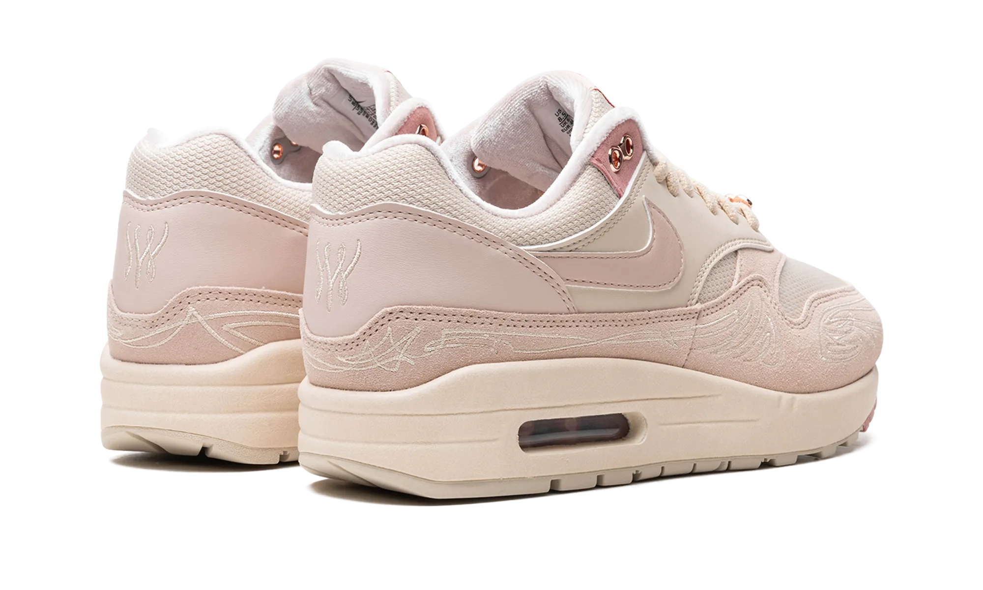 Air Max 1 WMNS "Serena Williams Design Crew" Breathable Lining Padded Comfort Cold Weather