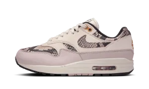 Genuine Leather Upper heel cup Air Max 1 WMNS "Snakeskin Light Orewood Brown"