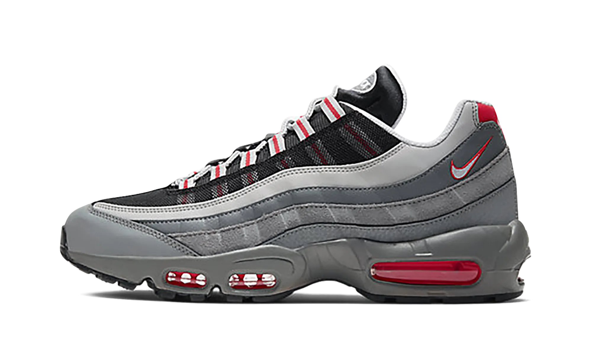 zipper Energy Return Foam Air Max 95 Essential "Particle Grey / Track Red"