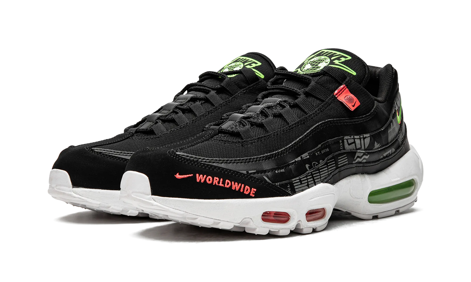 Suede Soft Stable construction Air Max 95 SE Worldwide "Black"