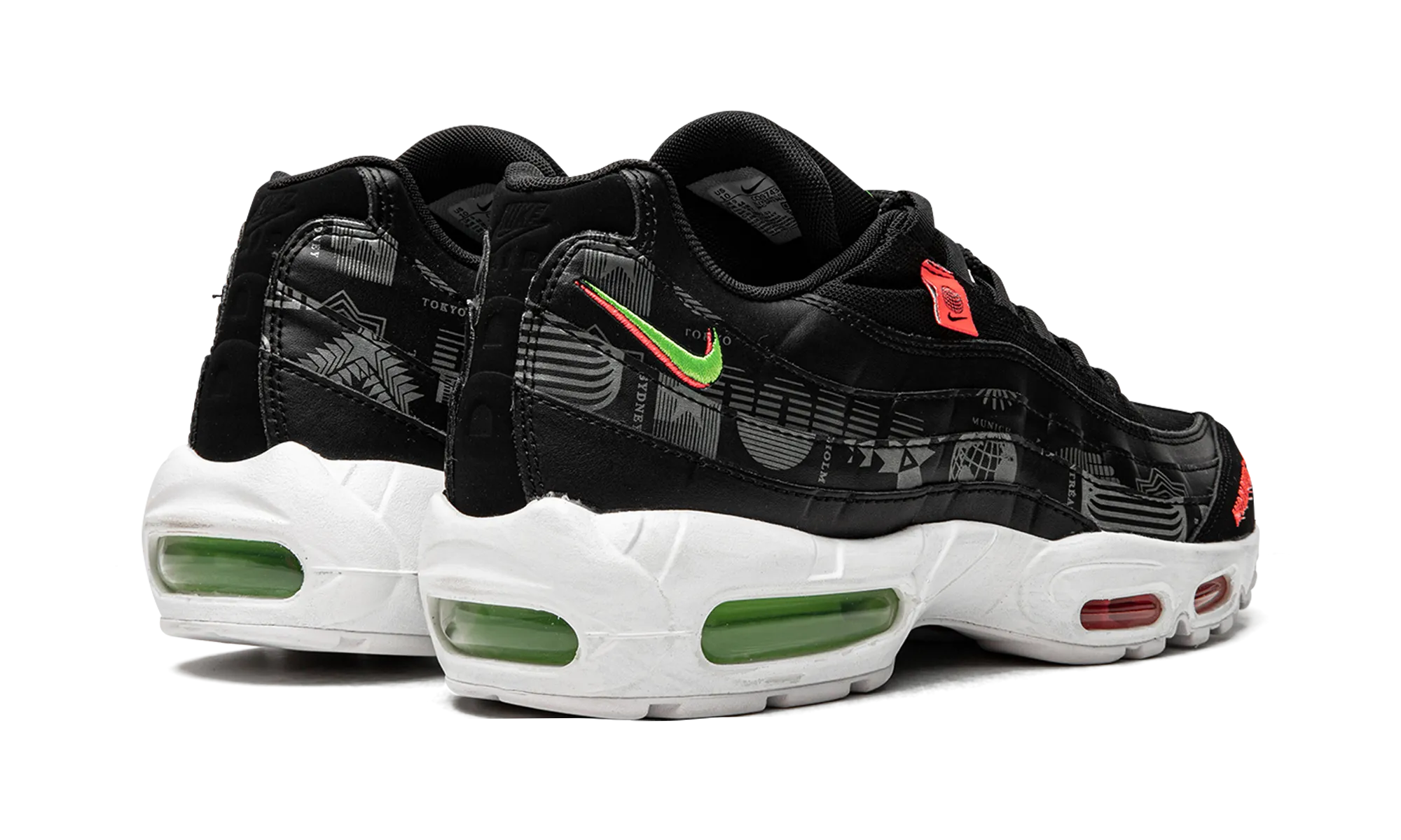 Ventilated Mesh Travel Enthusiasts Air Max 95 SE Worldwide "Black"