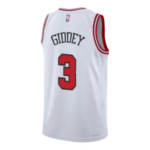 Chicago Bulls Josh Giddey Association Swingman Jersey Taped Shoulder Seams Gear Ready