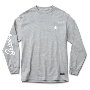 Mini Bear Script LS Tee Heather / White Performance Wear