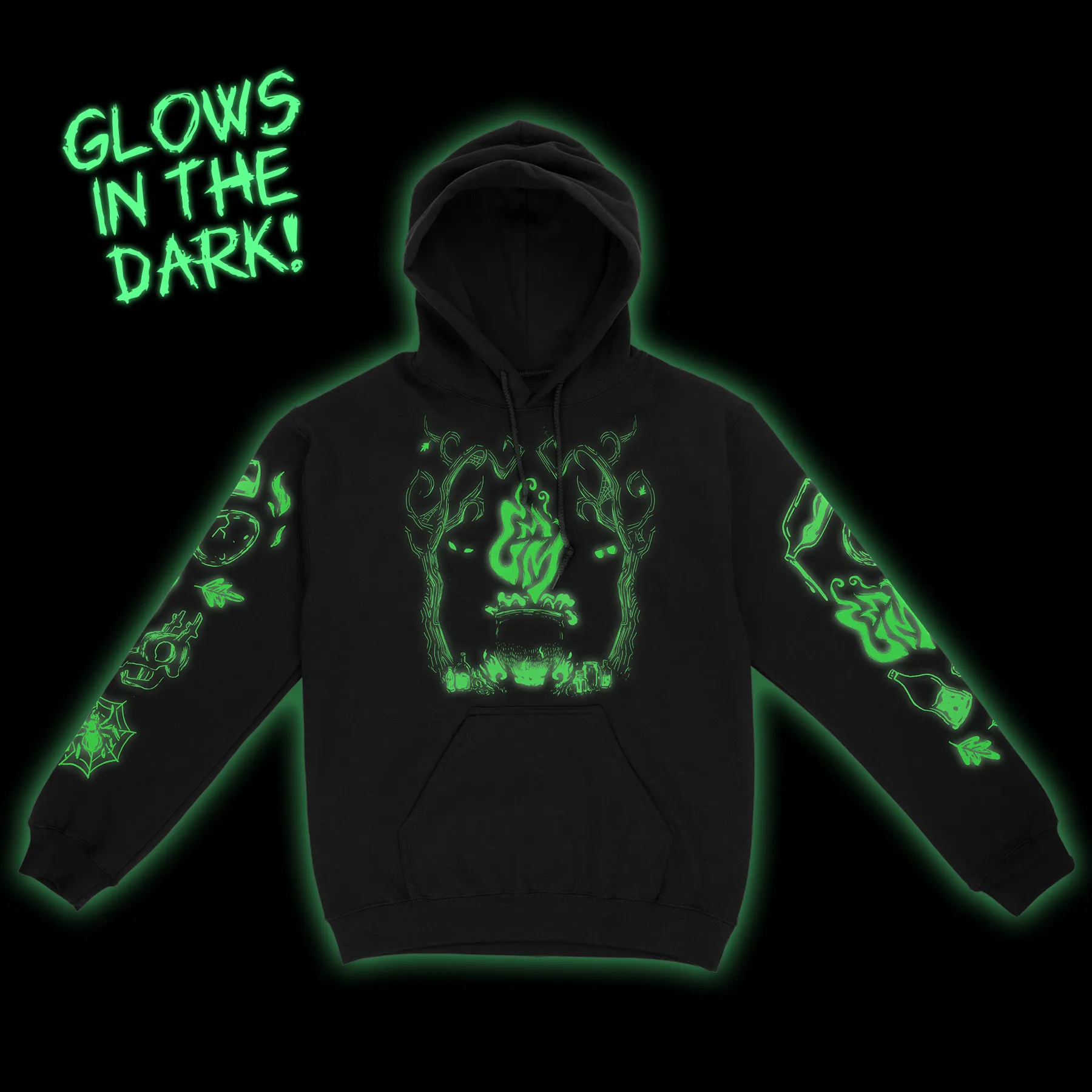 GMM Glow-In-The-Dark Cauldron Hoodie Comfy Hoodies Casual Fashion