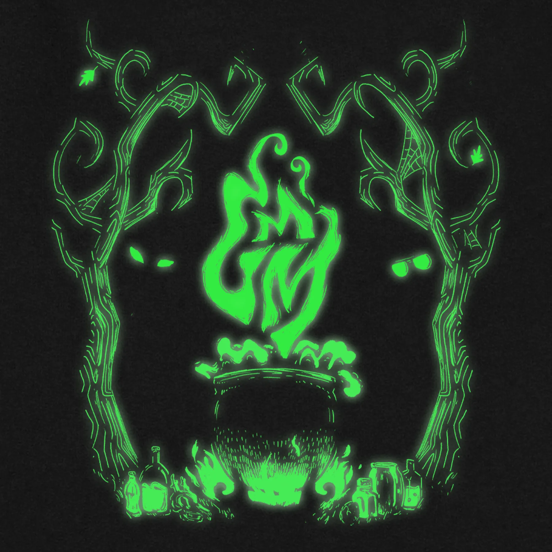 GMM Glow-In-The-Dark Cauldron Hoodie Street-Ready Wear