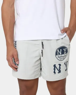 Majestic Athletic New York Highlanders Nylon Shorts Cool Grey Summer Comfort Tactile Feedback Loops