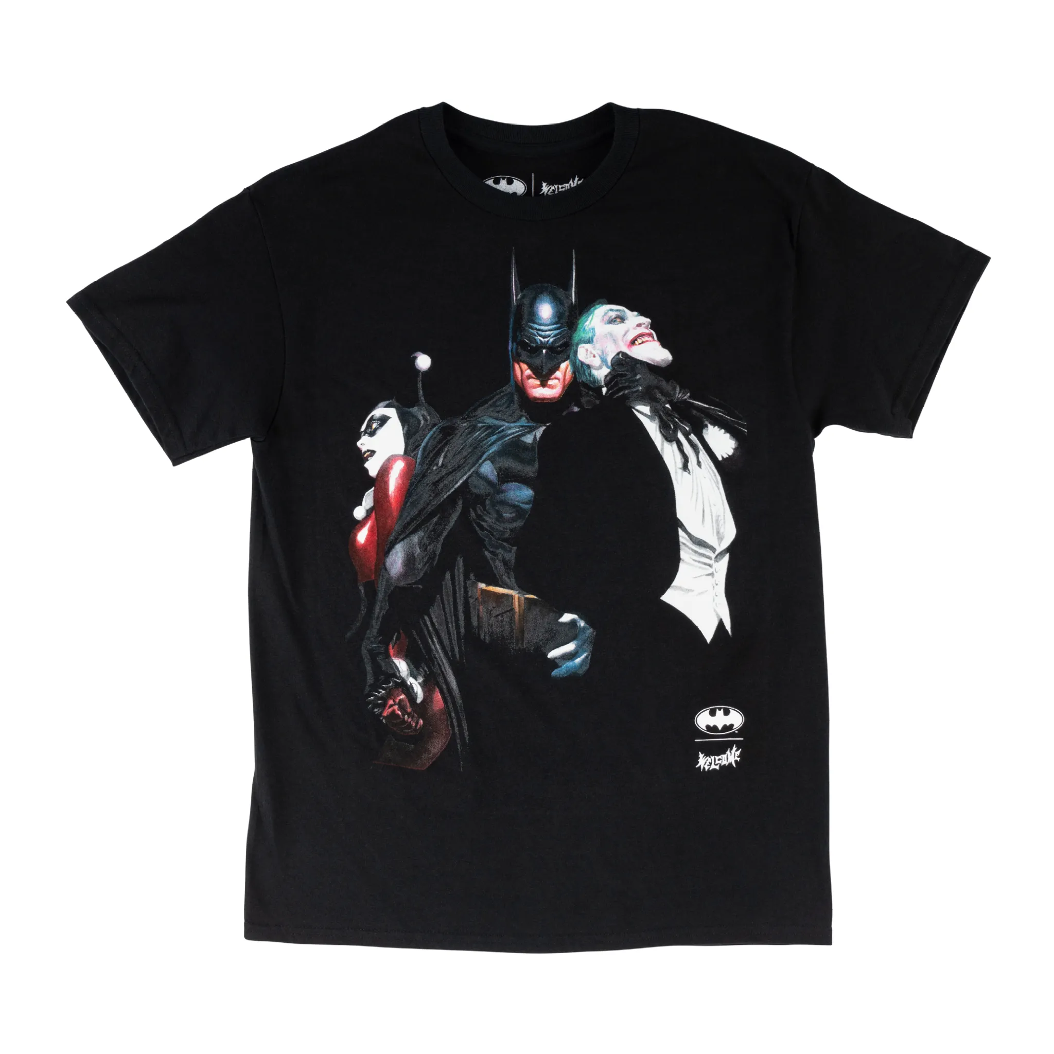 Batman x Welcome - Harley and Joker Tee Wear Resistant Fabric Layered Style
