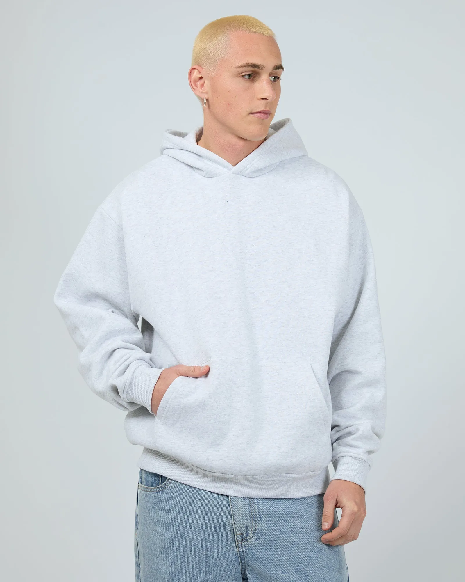 product gemstone luxury Box Hoodie Grey Marle