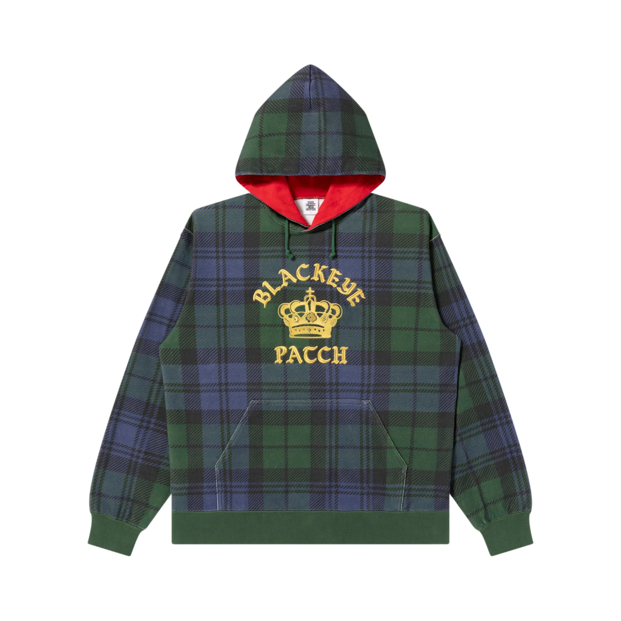 CROWN LOGO CHECKED HOODIE Street Minimal Smart Fashion