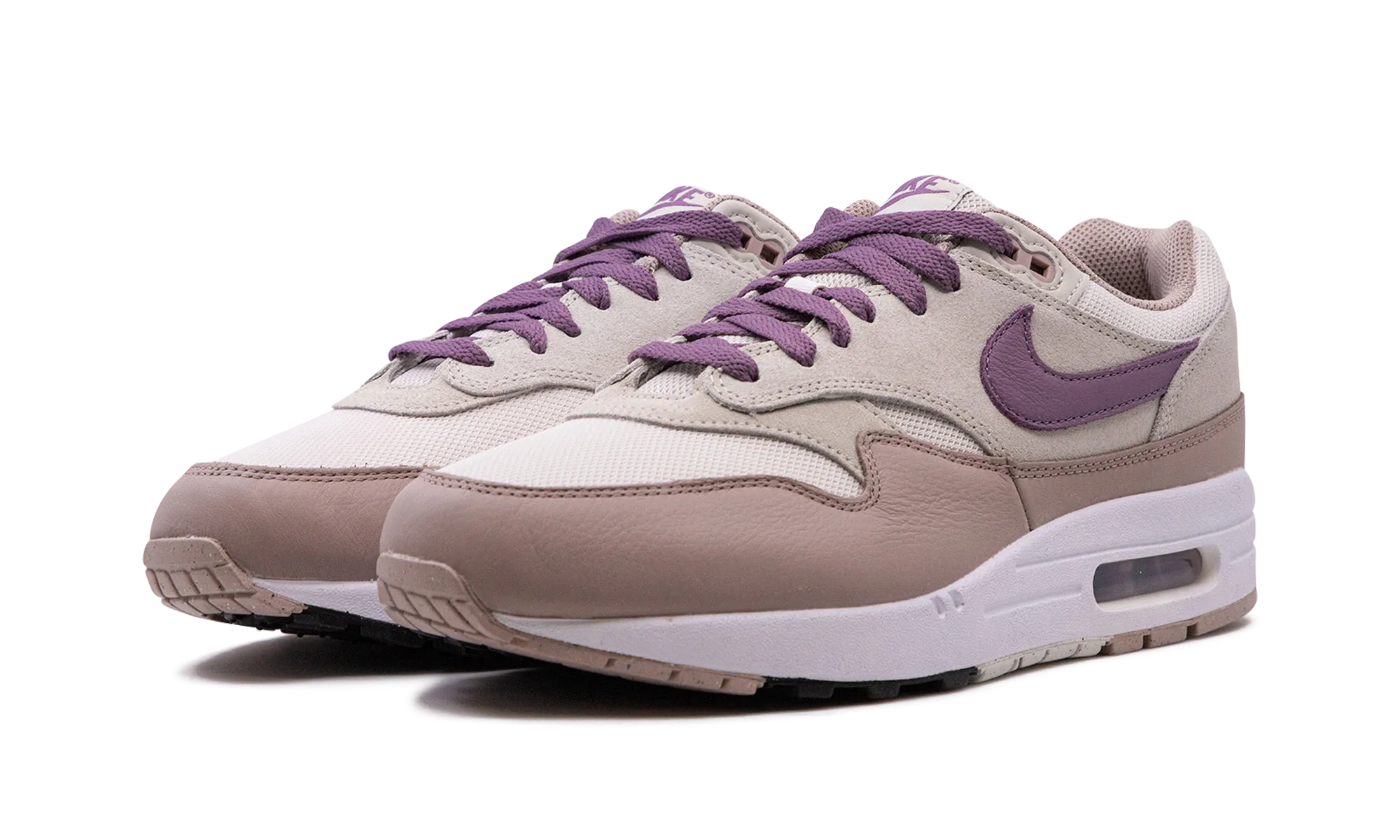 Firm Ground Feather Light Urban Stroll Air Max 1 SC "Light Bone / Violet Dust"