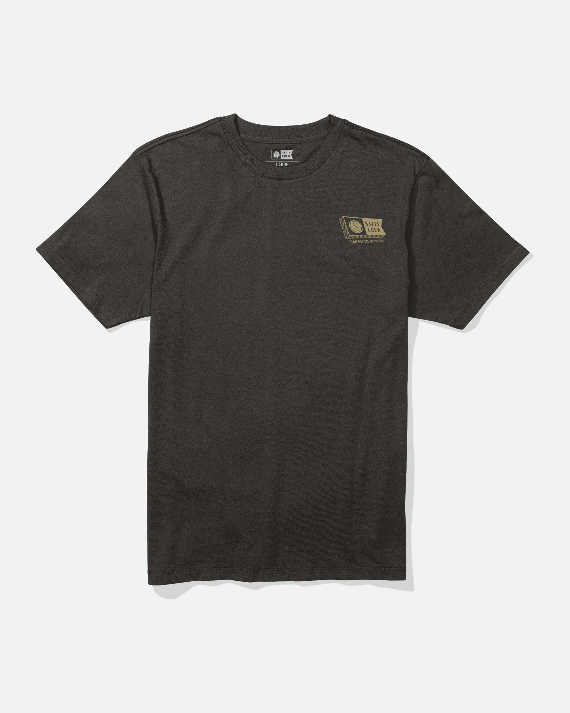 Alphabet Ss Tee - Black Breathable Design Wear