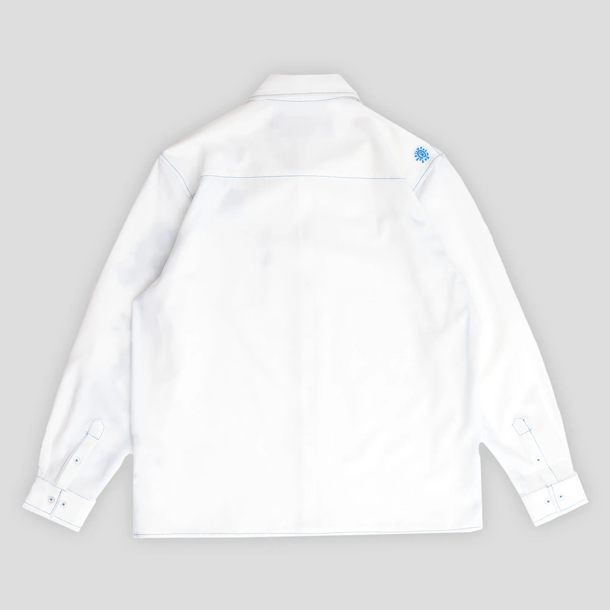 Fast Drying Always Do What You Should Do Handstyle Longsleeve Disco Shirt - White