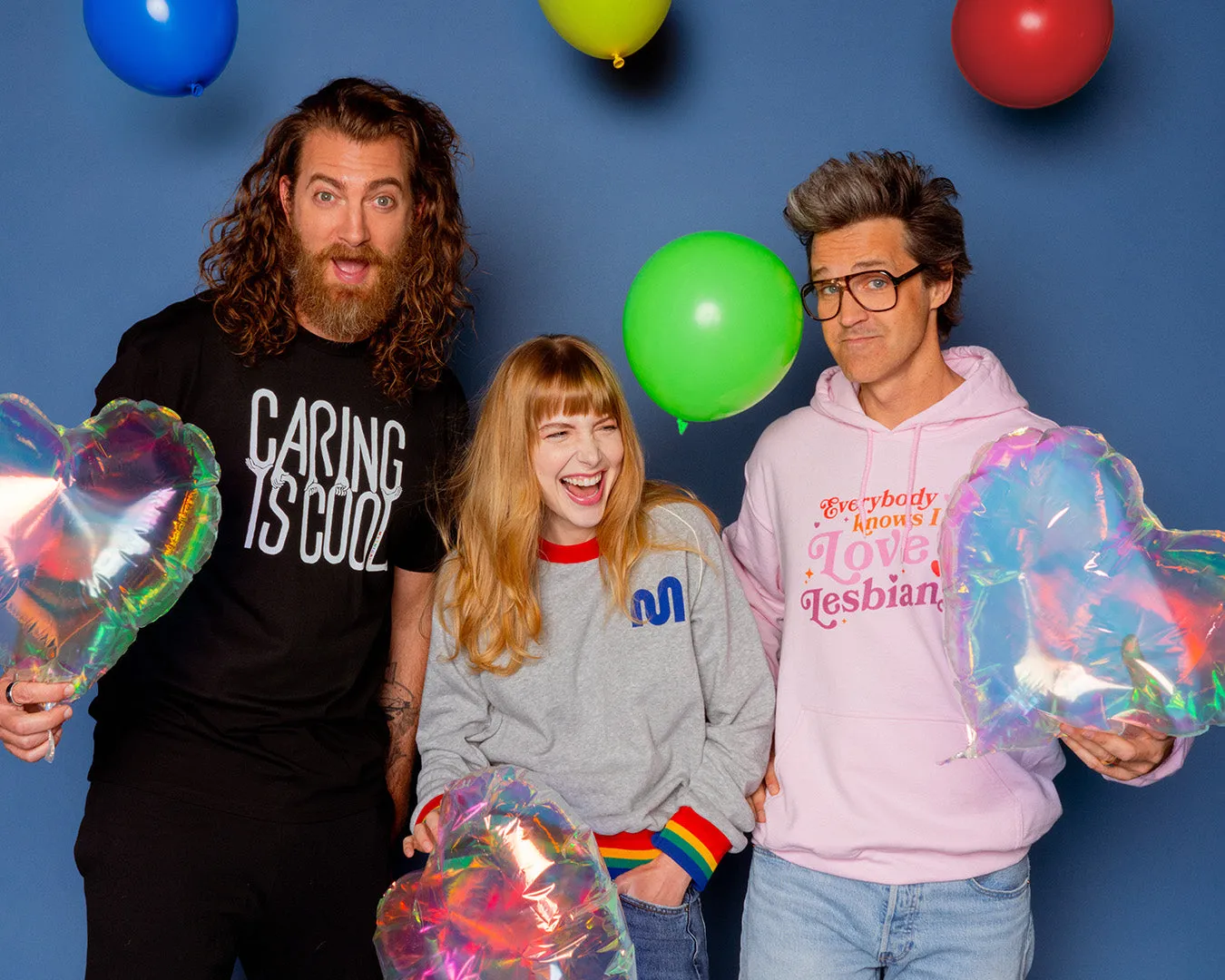 Fall Always Proud Rainbow Stripe Sweatshirt