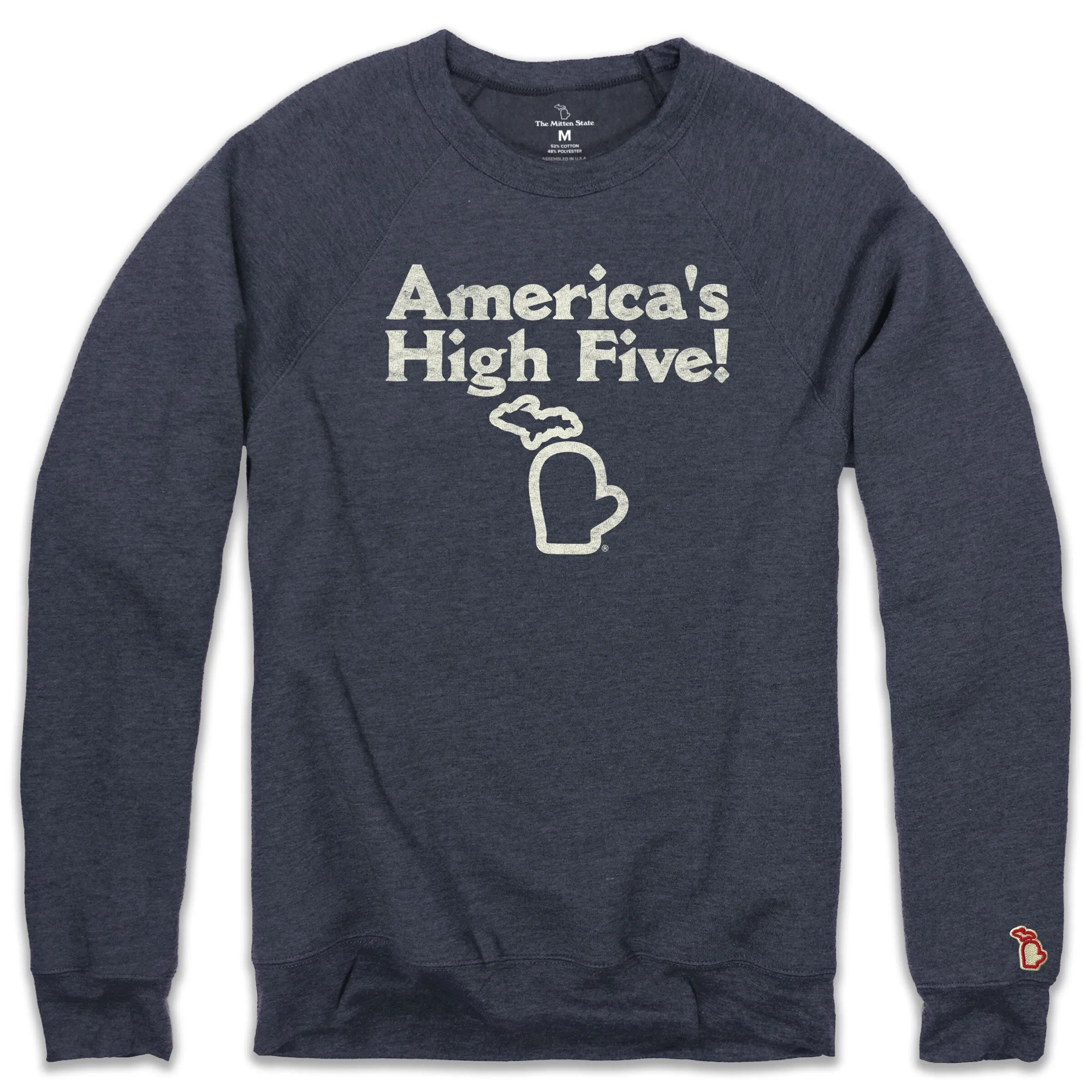 AMERICA'S HIGH FIVE FLEECE SWEATSHIRT (UNISEX) product buckle functionality